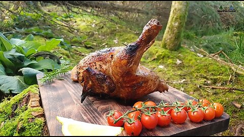 _Whole Chicken Prepared in the Forest_ Relaxing Cooking