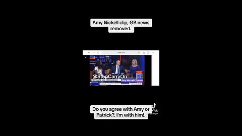 Gb news deleted video for Amy’s view.