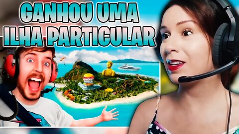 MRBEAST | Dei uma Ilha Particular pro Meu 100,000,000º Inscrito! - REACT