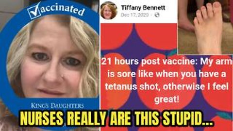 Retarded Redneck Nurse Blames Her Blood Clots on Having 4 Covids!