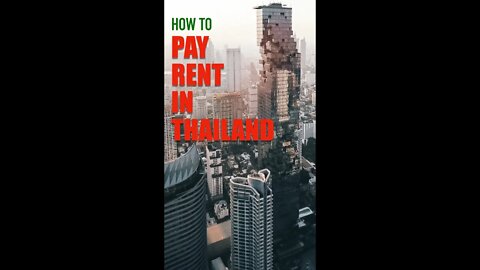 How to PAY RENT in Thailand #shorts