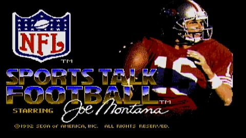 Joe Montana 2: Sports Talk Football Sega Genesis Game Review