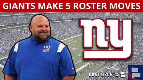 NEWS ALERT: New York Giants Make 5 Roster Moves