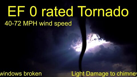 EF o to EF 1 rated tornados and the damage they cause every year