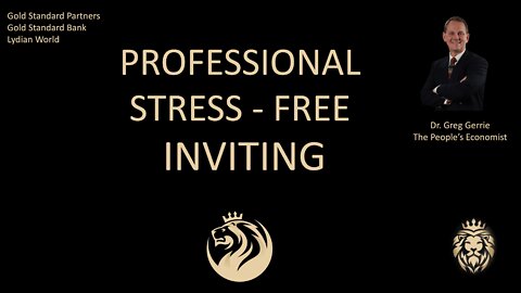 PROFESSIONAL STRESS FREE INVITING