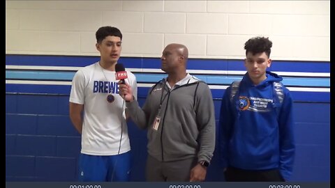 Brewer G Julian Perez & F Javier Espino talk about a the team effort n their win vs Northwest 48-34