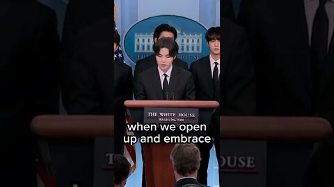 it's not wrong being different - Suga speech at white house with eng sub #btswhitehouse