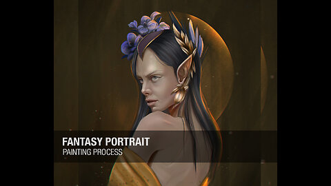 "Daughter of Selene" | Fantasy Portrait Speedpainting