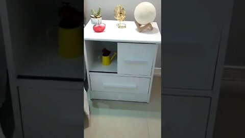 Mesa de Cabeceira Stilo com 1 Gaveta e 1 Porta Albatroz