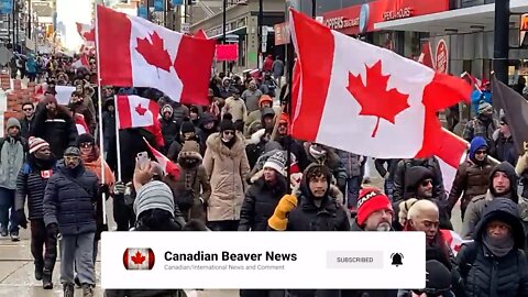 TORONTO FREEDOM CONVOY RALLY FEB 19 #FREEDOMCONVOY22 #CANADA #TRUDEAUTYRANNY