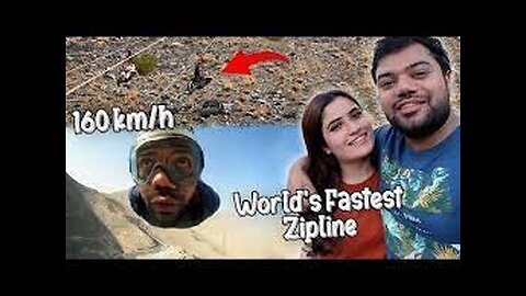 Riding The World's Fastest Zipline 😱 | 160 km/h Ki Speed Se Mountains Mein Zip Line Ki 😍