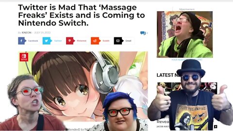 Twitter Melts Down Over Switch Game Release! Massage Freaks Is NSFW and Offends Twitter | Nintendo