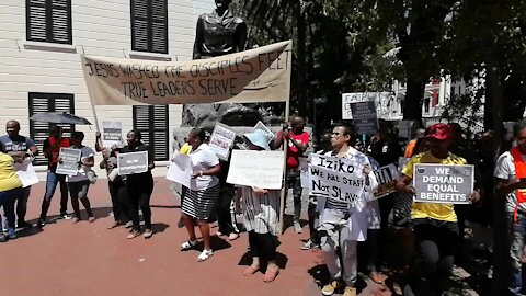 SOUTH AFRICA - Cape Town - NEHAWU Museum Picket (Video) (U8M)