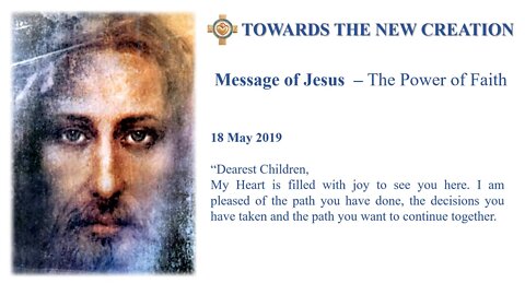 message 18 05 2019 The Power of Faith