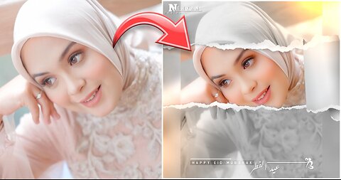 How To Edit Picture By Using Torn Paper | Mobile Photo Editing | Nehyan D'zine