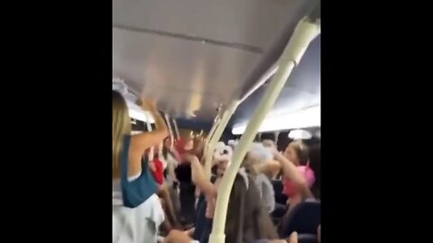 Singing Girls On A Hen Do Bus Ride Get Shut Down By Angry Man And His Dog