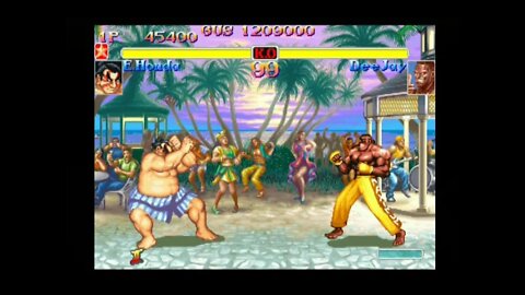 Hyper Street Fighter 2 AI Nerf (PS2) - E. Honda (Normal) - Hardest - No Continues