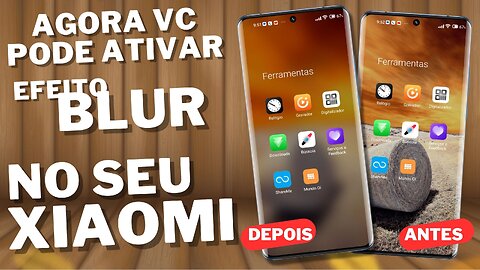 CHEGOU ! Se você tem XIAOMI MIUI 13 e MIUI 14 Você pode aplicar o EFEITO BLUR na pasta de App