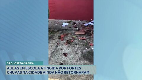 São José da Safira: aulas em escola atingida por fortes chuvas na cidade ainda não retornaram