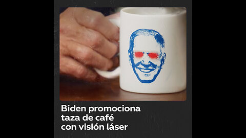 Joe Biden presenta taza de café con visión láser en su campaña presidencial