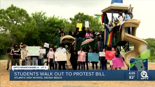 Delray Beach students stage walkout over 'Don't Say Gay' education bill