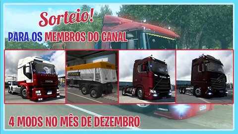 IVECO STRALIS + RODOCAÇAMBA + MB NEW ACTROS + SCANIA PRS EURO TRUCK SIMULATOR 2 ETS2 1.42