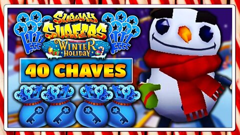 Subway Surfers Winter Holiday 2019 | Ganhando 40 Chaves