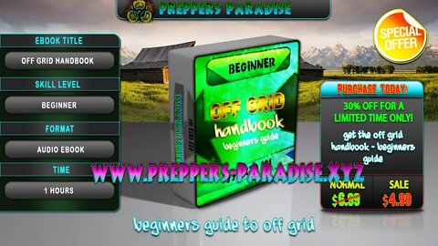 Preppers Paradise - Off Grid Handbook: Beginners Ultimate Guide intro