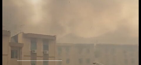 Massive Wildfire Smoke - Palermo , Sicily