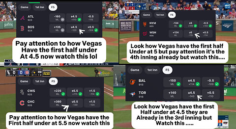 TOP RIGGED MLB FIRST HALF O/U MOMENTS (6/4/24) | GAMBLING TOOK OVER SPORTS, SAD TO SAY !! mlbb #mlbb