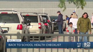 Back to school health checklist