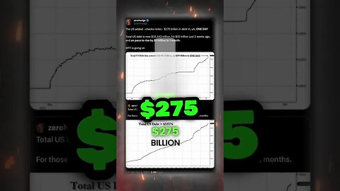 US Debt Going Crazy #DebtisDumb #Runaway #GovernmentSpending #DollarDevalue