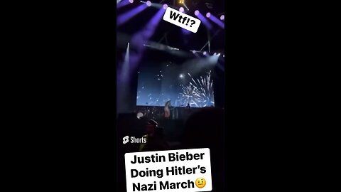 Justin Beiber doing Hitler’s Nazi March