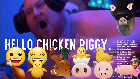 Fatty Coppercab Gets A Triggering Lullaby. 😀😂🐓🐣🍗🐤🐥🐗🐖🐽🐷