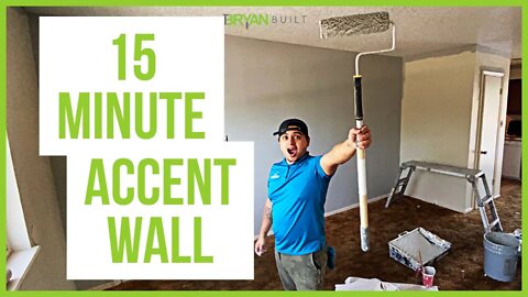 15 Minute Accent wall | How to paint an Accent Wall Fast and Easy | 5 Painting tips