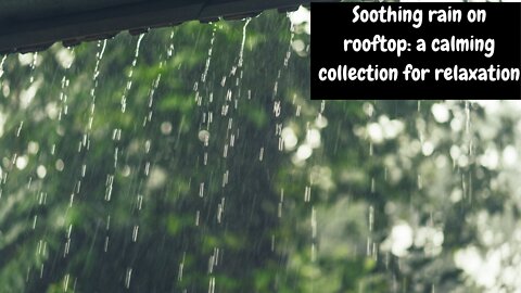 Fall asleep fast with soothing rainfall on rooftop | for relaxation, study, yoga, healing & more