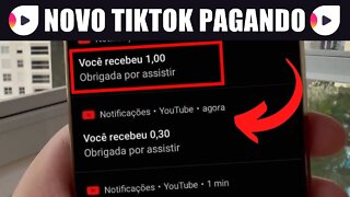 Novo TikTok PAGOU R$50 VIA PIX só Para Assistir Vídeos (PROVA DE PAGAMENTO) Ganhar Dinheiro Online