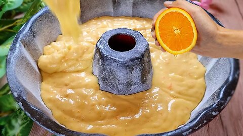 Prepare it in 5 minutes for BREAKFAST! Very soft and delicious! Orange sponge cake recipe