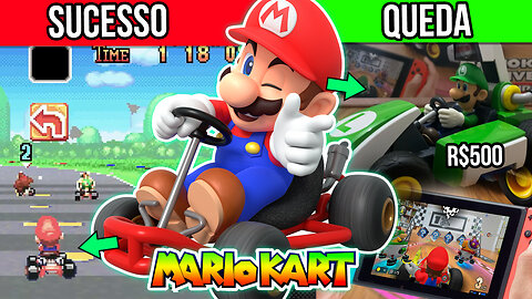 Sucesso e Fracasso do Mario Kart nos jogos | Evolução Mario KART