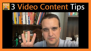 3 Video Content Tips 📽️