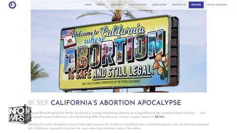 The Abortion Apocalypse: California Moves to Legalize Killing One Month Old Babies