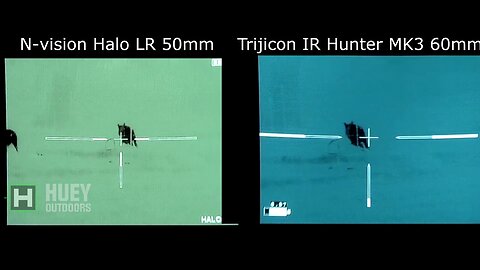 HOG HUNT WITH THE HALO 50MM AND THE TRIJICON MK3 60MM SIDE BY SIDE.