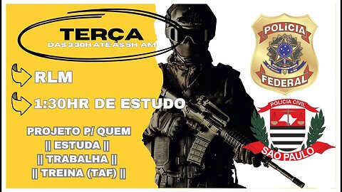 #38 Estude Comigo | Polícia Federal Agente/Escrivão 👉 Motivação p/ o Combate (Serve Polícias Civis)