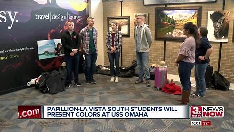 Papillion-La Vista South Students to present colors at USS Omaha