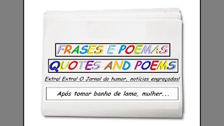 Notícias engraçadas: Após tomar banho de lama, mulher... [Frases e Poemas]