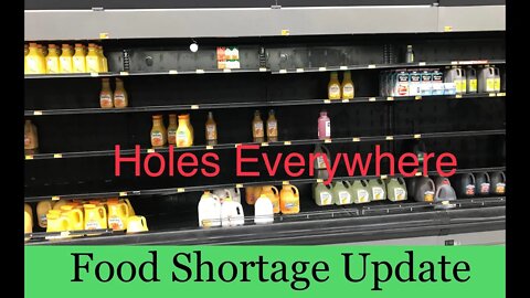 Weekly Update -Food Shortages / Worker Shortages (East Coast)