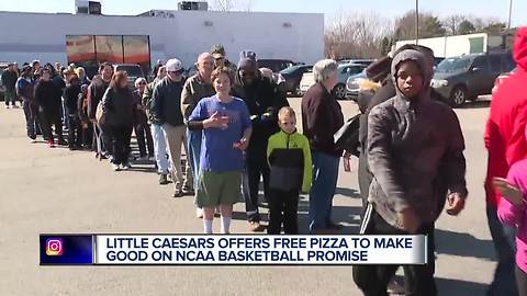 Free Little Caesars Pizza on Monday after March Madness upset