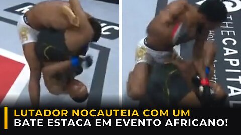 LUTADOR 'IMITA' RAMPAGE JACKSON E NOCAUTEIA COM BATE ESTACA