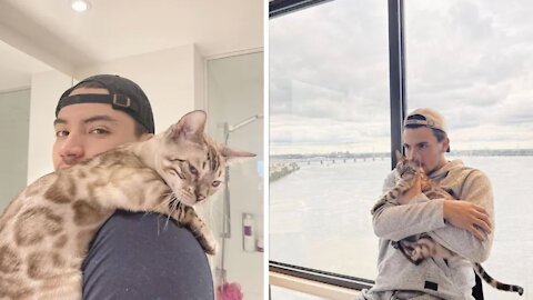 Nick Suzuki Gives Off Major Daddy Vibes On His Cat's Adorable Insta