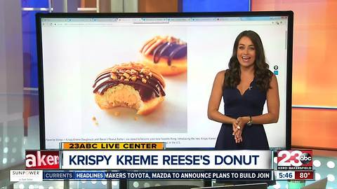 NEW Krispy Kreme Reese's Donut